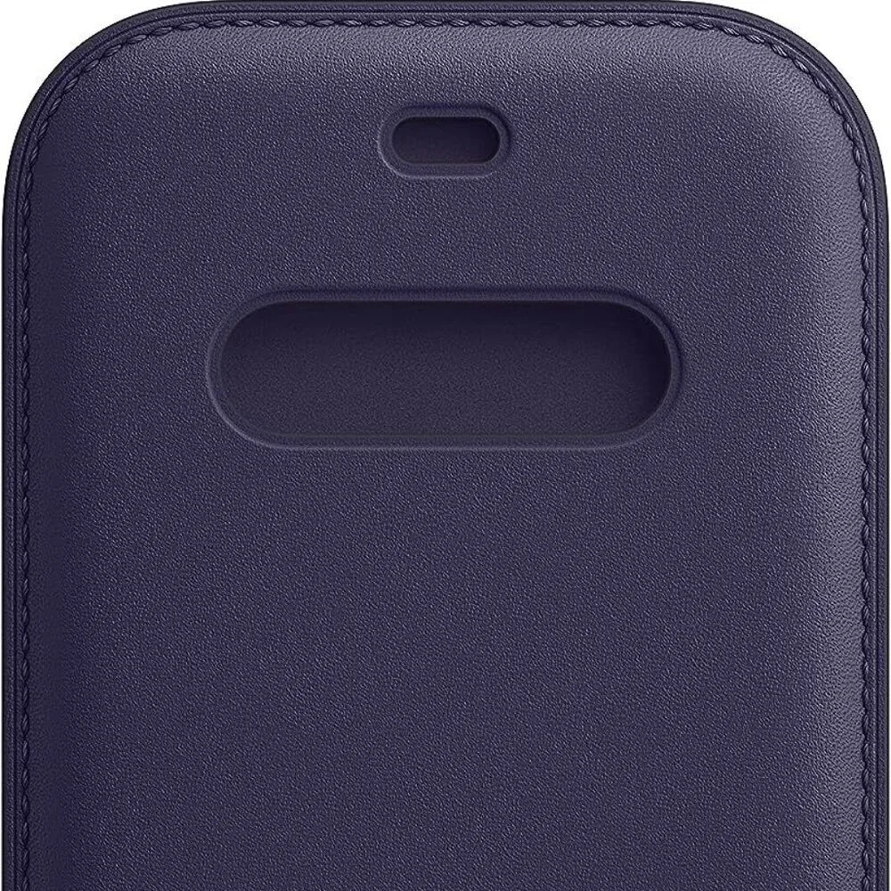 Apple Leather Sleeve with MagSafe for iPhone 12 / 12 Pro - Deep Violet